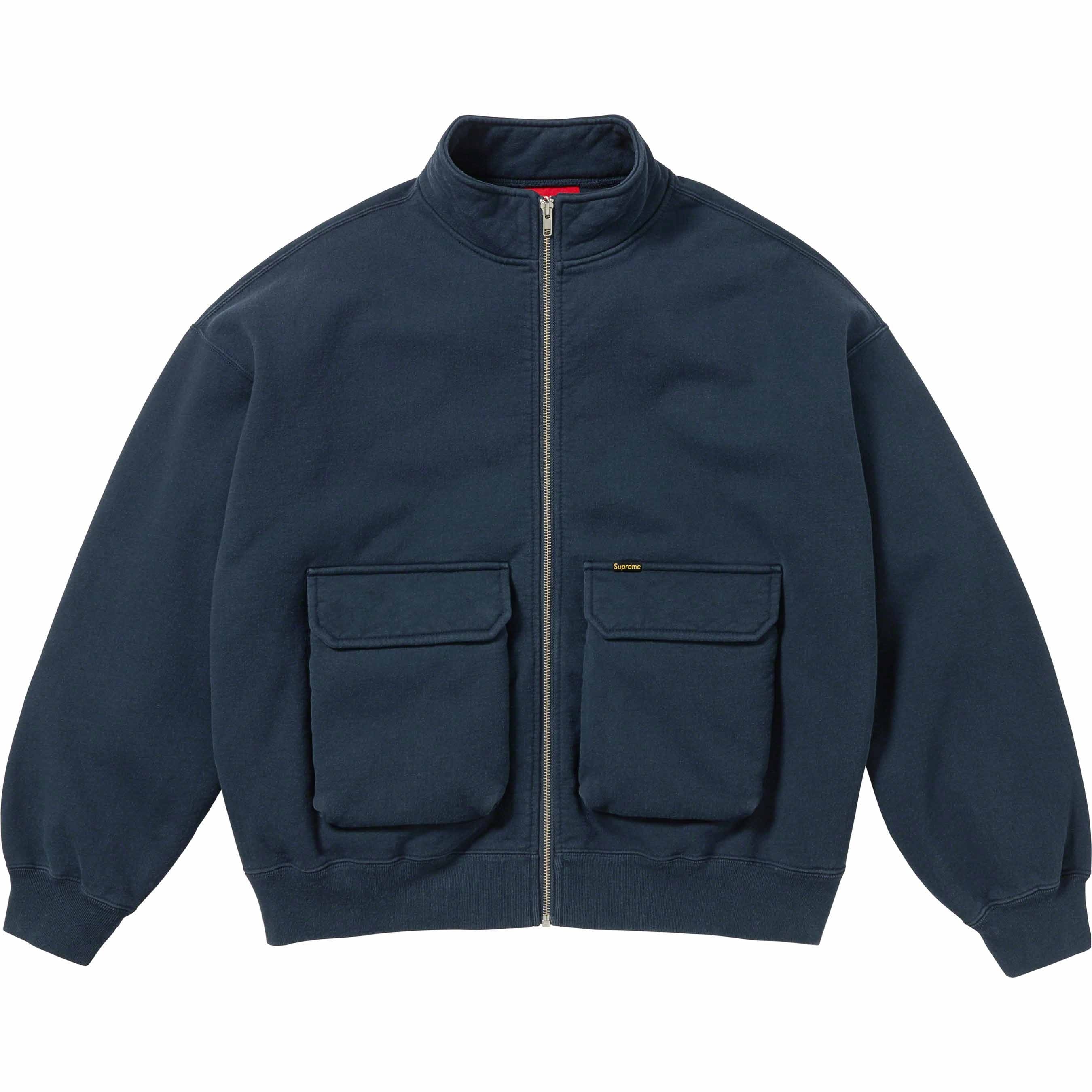Cargo Pocket Zip Up Sweatshirt view 7